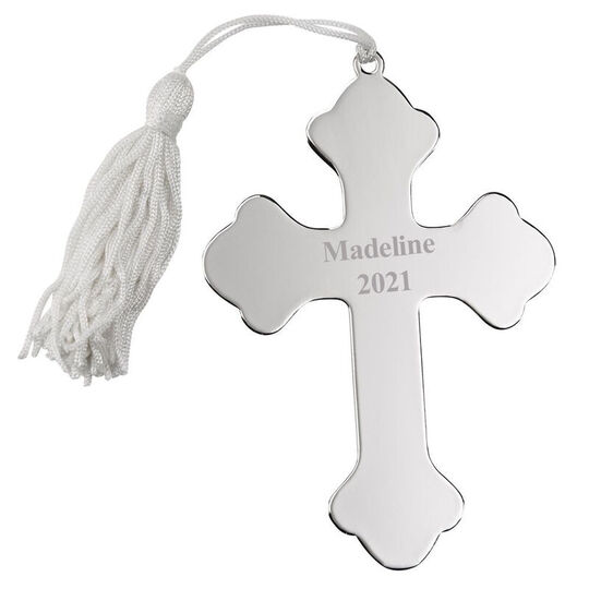 Personalized Ornate Cross Shaped Ornament